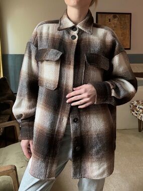 H&M Flannel Shirt Jacket